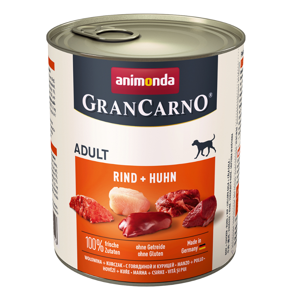 animonda GranCarno Original Adult 6 x 800 g - Rind & Huhn von Animonda GranCarno