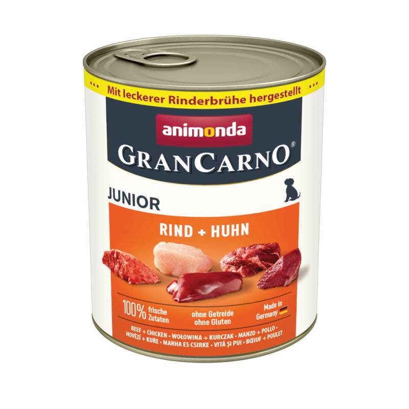 animonda GranCarno Original Junior 6 x 800 g - Rind & Huhn von Animonda GranCarno