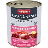 Spapaket animonda GranCarno Adult Sensitive 24 x 800 g - Reines Rind & Kartoffeln von Animonda GranCarno