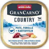 Sparpaket animonda GranCarno Adult Country 44 x 150 g - Pute, Forelle & Kartoffel von Animonda GranCarno