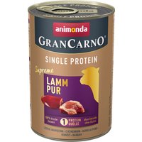 Sparpaket animonda GranCarno Adult Single Protein Supreme 24 x 400 g - Lamm Pur von Animonda GranCarno