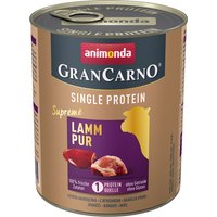 Sparpaket animonda GranCarno Adult Single Protein Supreme 24 x 800 g - Lamm Pur von Animonda GranCarno