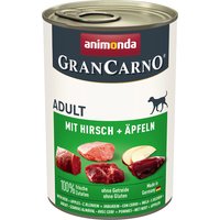 Sparpaket animonda GranCarno Original 12 x 400 g - Adult Hirsch & Äpfel von Animonda GranCarno