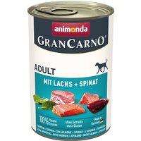 Sparpaket animonda GranCarno Original 12 x 400 g - Adult Lachs & Spinat von Animonda GranCarno