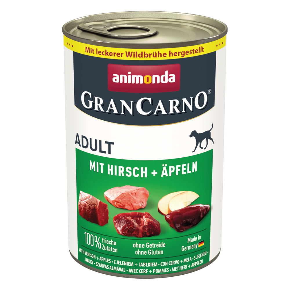 Sparpaket animonda GranCarno Original 12 x 400 g - Hirsch & Äpfel Sparpaket animonda GranCarno Original 12 x 400 g - Hirsch & Äpfel von Animonda GranCarno