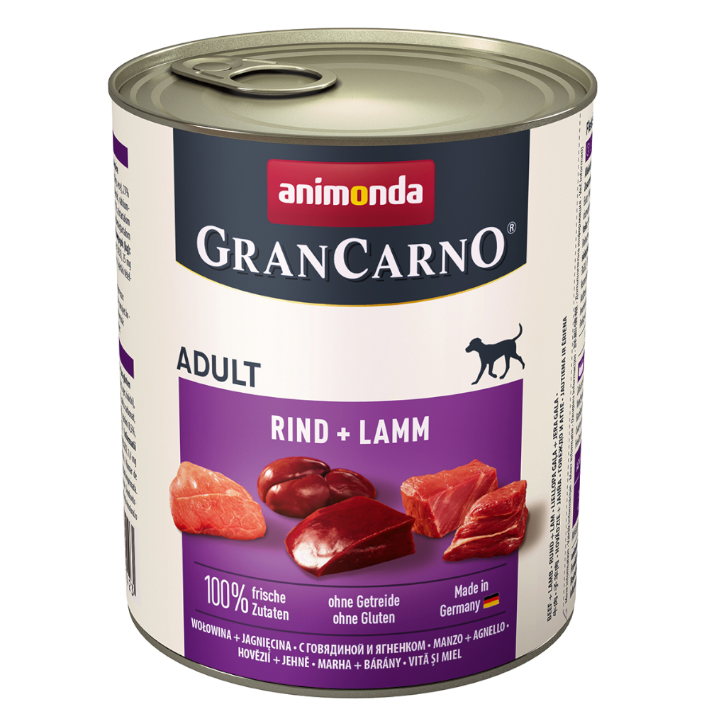 Sparpaket animonda GranCarno Original 12 x 800 g - Rind & Lamm von Animonda GranCarno
