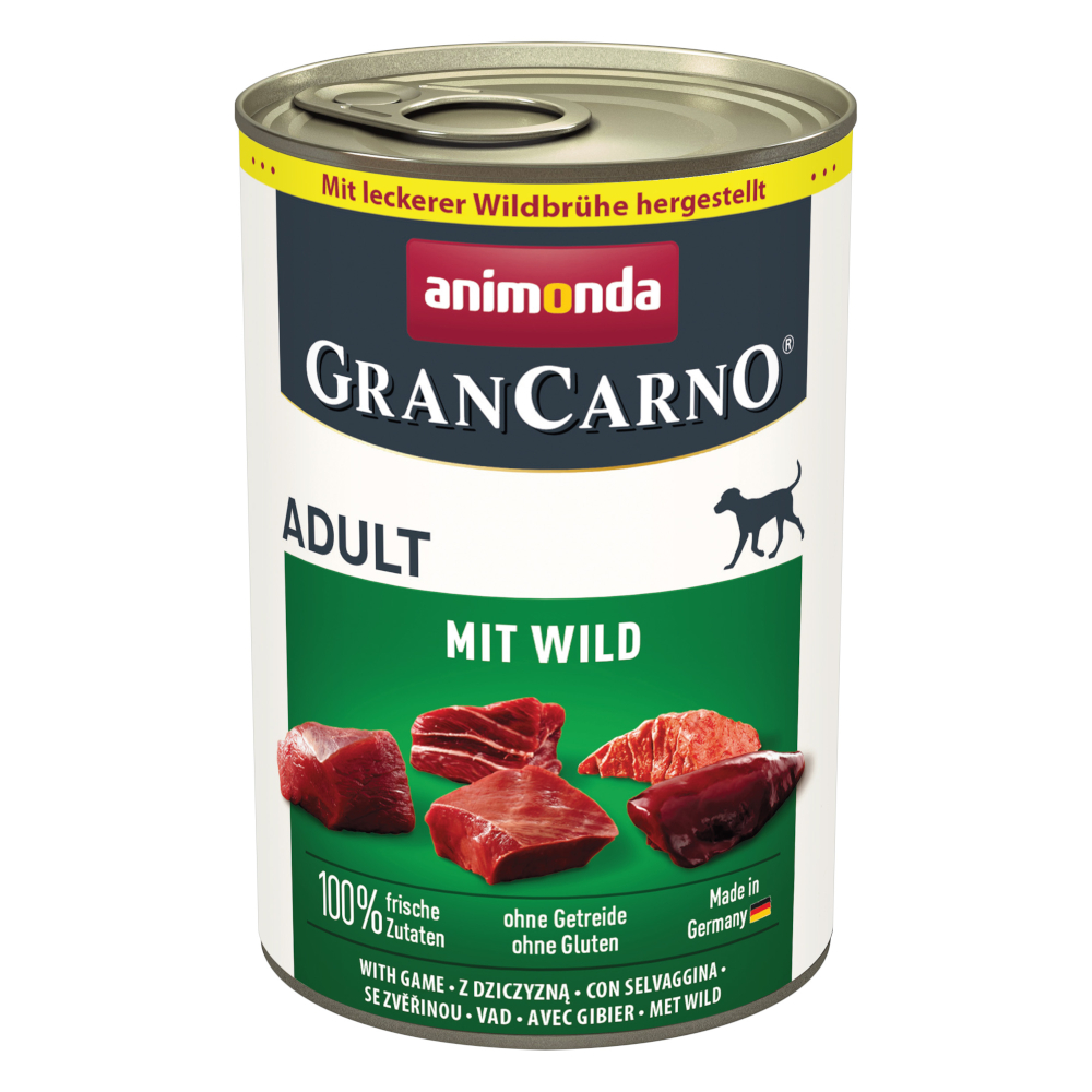 Sparpaket animonda GranCarno Original 24 x 400 g - mit Wild Sparpaket animonda GranCarno Original 24 x 400 g - mit Wild von Animonda GranCarno
