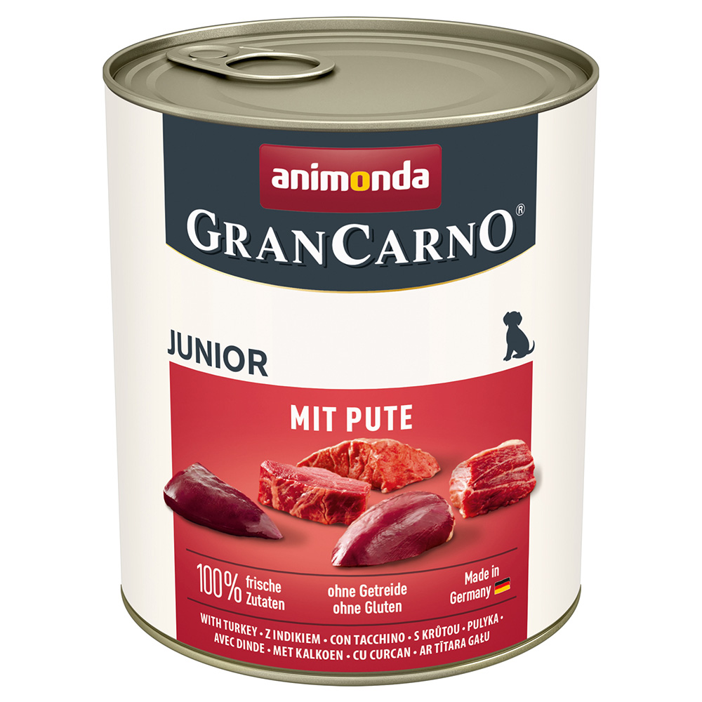 Sparpaket animonda GranCarno Original 24 x 800 g - Junior: mit Pute von Animonda GranCarno