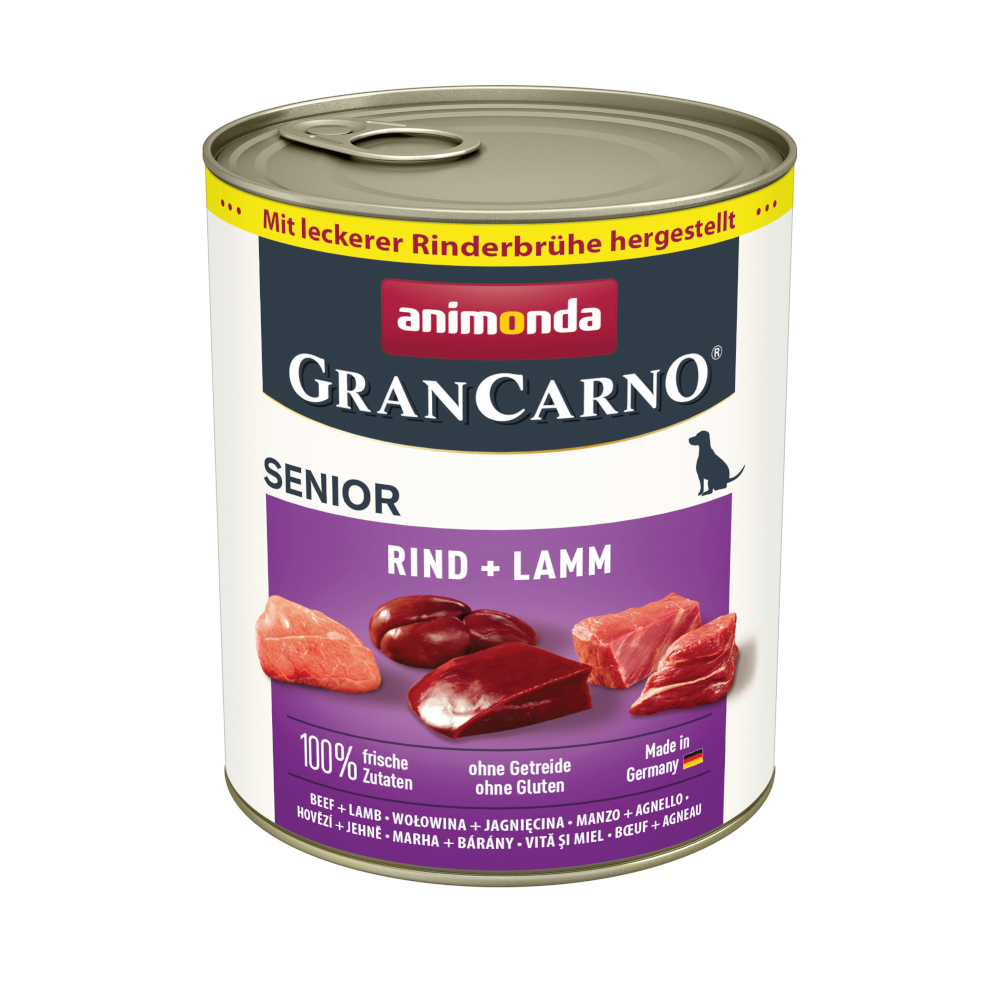 Sparpaket animonda GranCarno Original 24 x 800 g - Senior: Rind & Lamm Sparpaket animonda GranCarno Original 24 x 800 g - Senior: Rind & Lamm von Animonda GranCarno