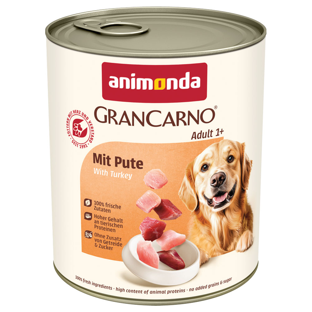 Sparpaket animonda GranCarno Original 12 x 800 g - mit Pute von Animonda GranCarno