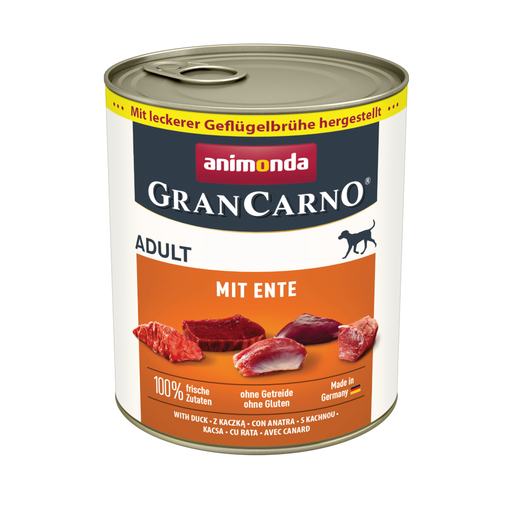 Sparpaket animonda GranCarno Original 24 x 800 g - mit Ente von Animonda GranCarno