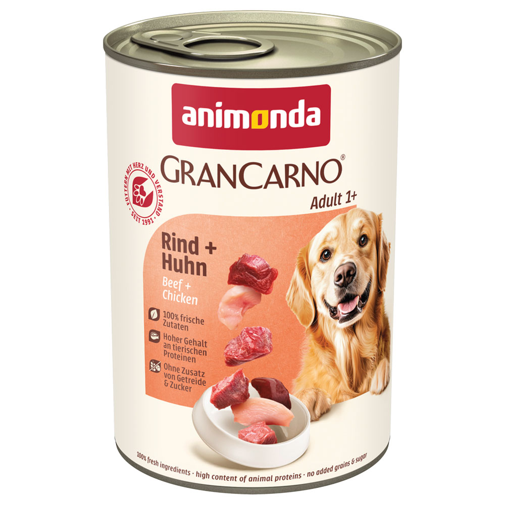 animonda GranCarno Adult 48 x 400 g Mixpaket - Mix (8 Sorten) von Animonda GranCarno