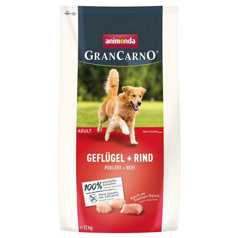 animonda GranCarno Adult Geflügel + Rind - 12 kg von Animonda GranCarno
