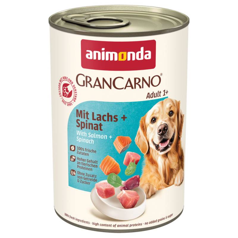 animonda GranCarno Original Adult 6 x 400 g - mit Lachs & Spinat animonda GranCarno Original Adult 6 x 400 g - mit Lachs & Spinat von Animonda GranCarno