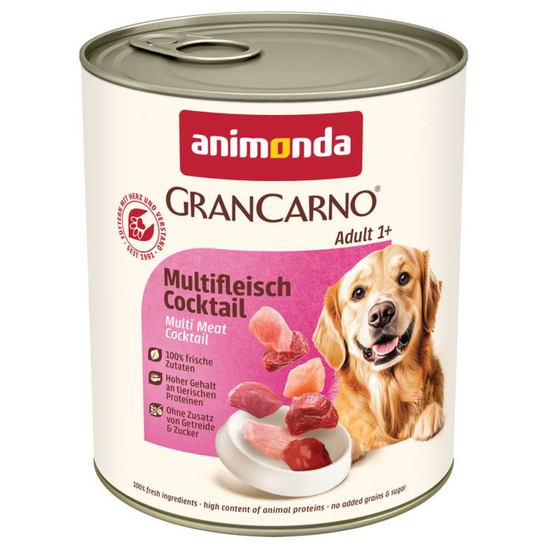 animonda GranCarno Original Adult 6 x 800 g - Multifleisch-Cocktail von Animonda GranCarno