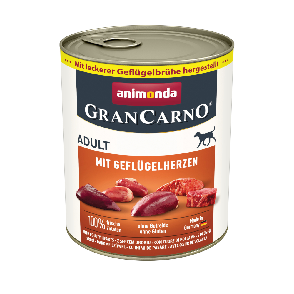 animonda GranCarno Original Adult 6 x 800 g - mit Geflügelherzen animonda GranCarno Original Adult 6 x 800 g - mit Geflügelherzen von Animonda GranCarno