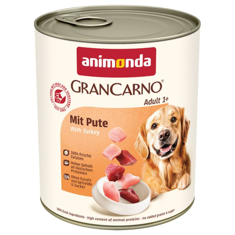 animonda GranCarno Original Adult 6 x 800 g - mit Pute von Animonda GranCarno