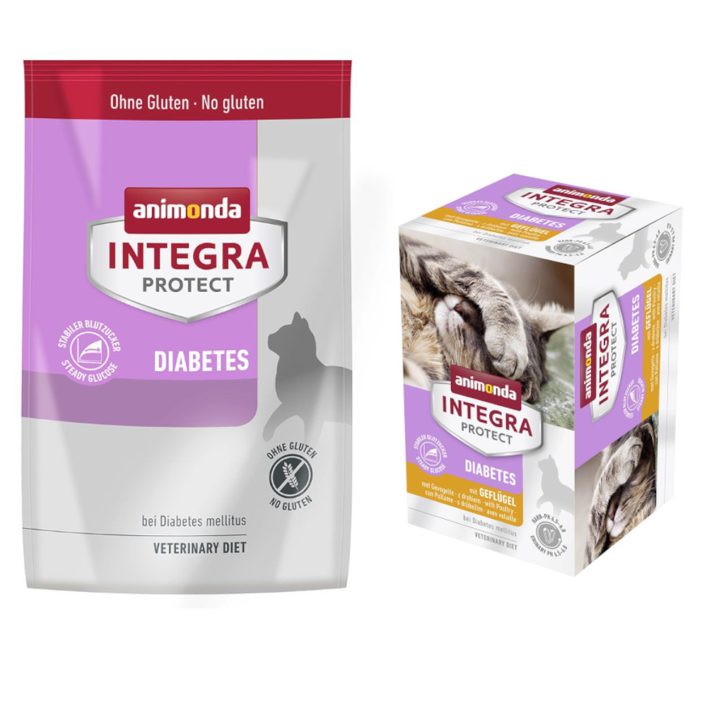 6 x 100 g animonda Integra Protect Adult + 1,2 kg passendes Trockenfutter zum Sonderpreis! - Diabetes mit Geflügel + Diabetes 6 x 100 g animonda Integra Protect Adult + 1,2 kg passendes Trockenfutter zum Sonderpreis! - Diabetes mit Geflügel + Diabetes von Animonda Integra