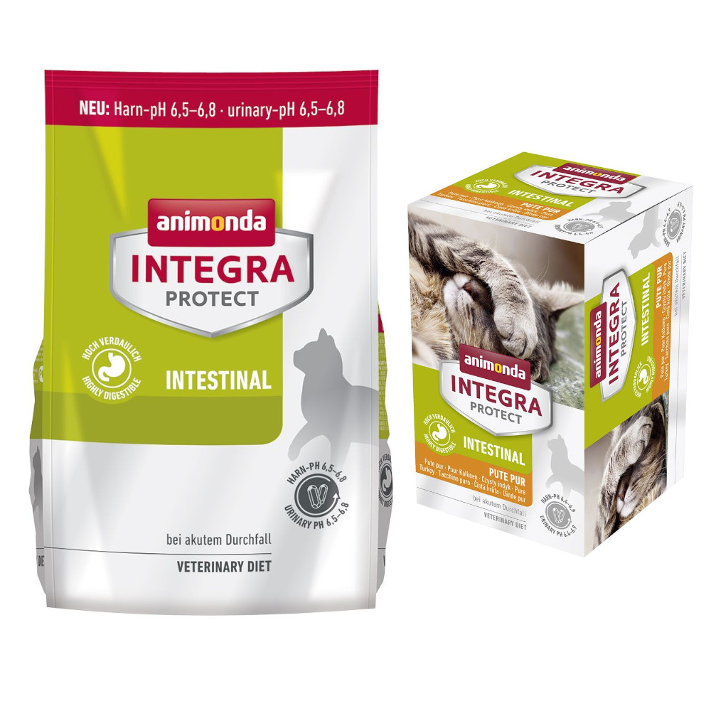 6 x 100 g animonda Integra Protect Adult + 1,2 kg passendes Trockenfutter zum Sonderpreis! - Intestinal Pute Pur + Intestinal 6 x 100 g animonda Integra Protect Adult + 1,2 kg passendes Trockenfutter zum Sonderpreis! - Intestinal Pute Pur + Intestinal von Animonda Integra
