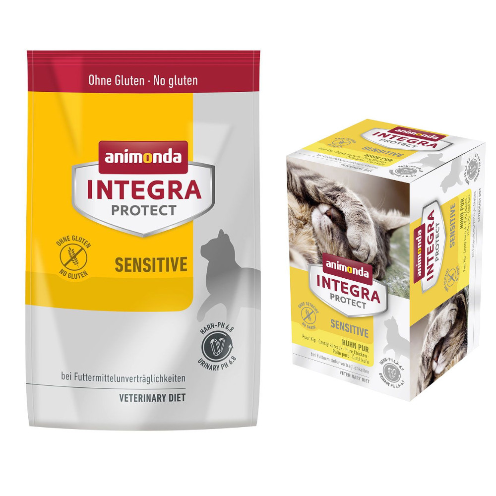 6 x 100 g animonda Integra Protect Adult + 1,2 kg passendes Trockenfutter zum Sonderpreis! - Sensitive Huhn Pur + Sensitive 6 x 100 g animonda Integra Protect Adult + 1,2 kg passendes Trockenfutter zum Sonderpreis! - Sensitive Huhn Pur + Sensitive von Animonda Integra