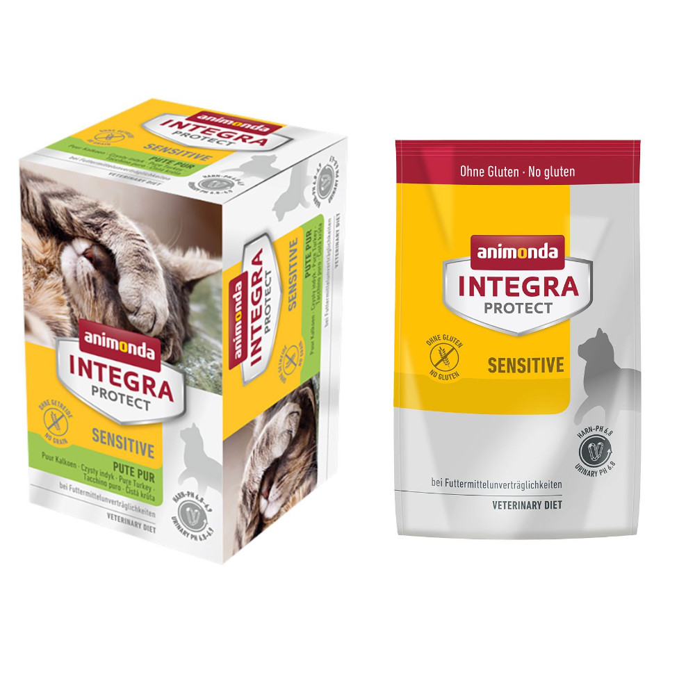 6 x 100 g animonda Integra Protect Adult Sensitive Schale + 300 g passendes Trockenfutter Gratis! - Pute Pur 6 x 100 g animonda Integra Protect Adult Sensitive Schale + 300 g passendes Trockenfutter Gratis! - Pute Pur von Animonda Integra