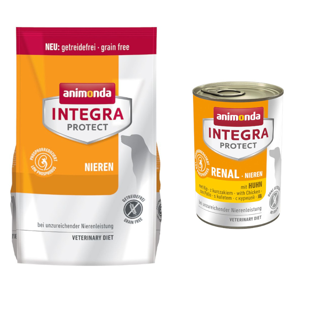 6 x 400 g animonda Integra Protect + 4 kg passendes Trockenfutter zum Sonderpreis! - Niere mit Huhn + Niere Renal 6 x 400 g animonda Integra Protect + 4 kg passendes Trockenfutter zum Sonderpreis! - Niere mit Huhn + Niere Renal von Animonda Integra