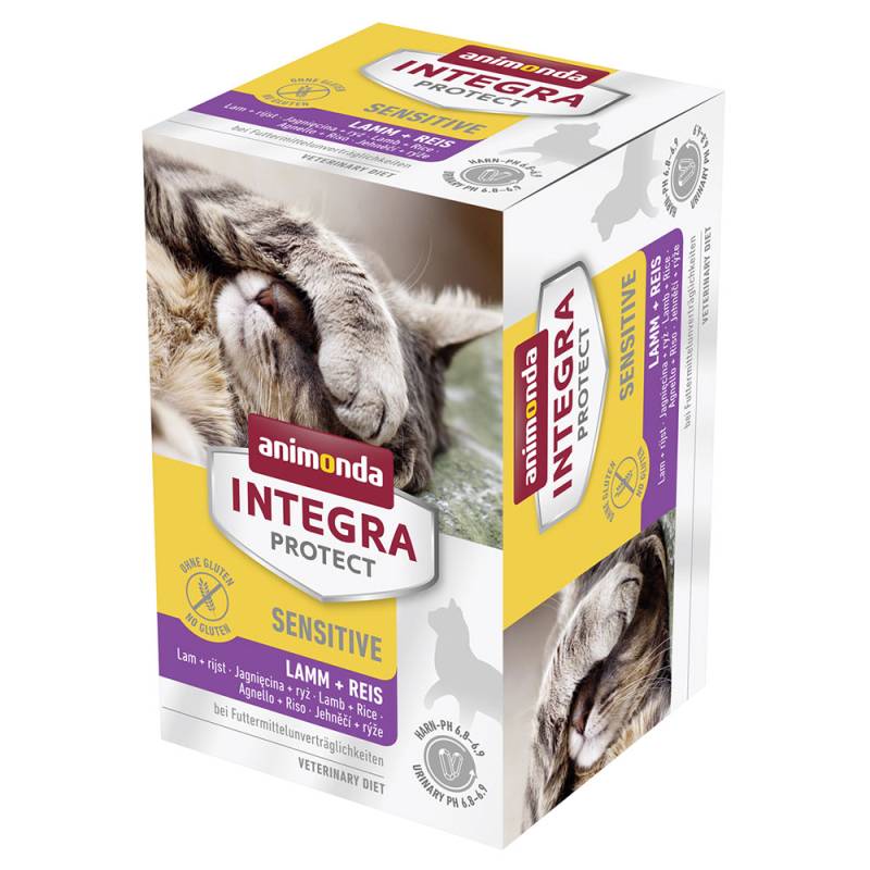 animonda Integra Protect Adult Sensitive Schale 6 x 100 g - Lamm & Reis von Animonda Integra