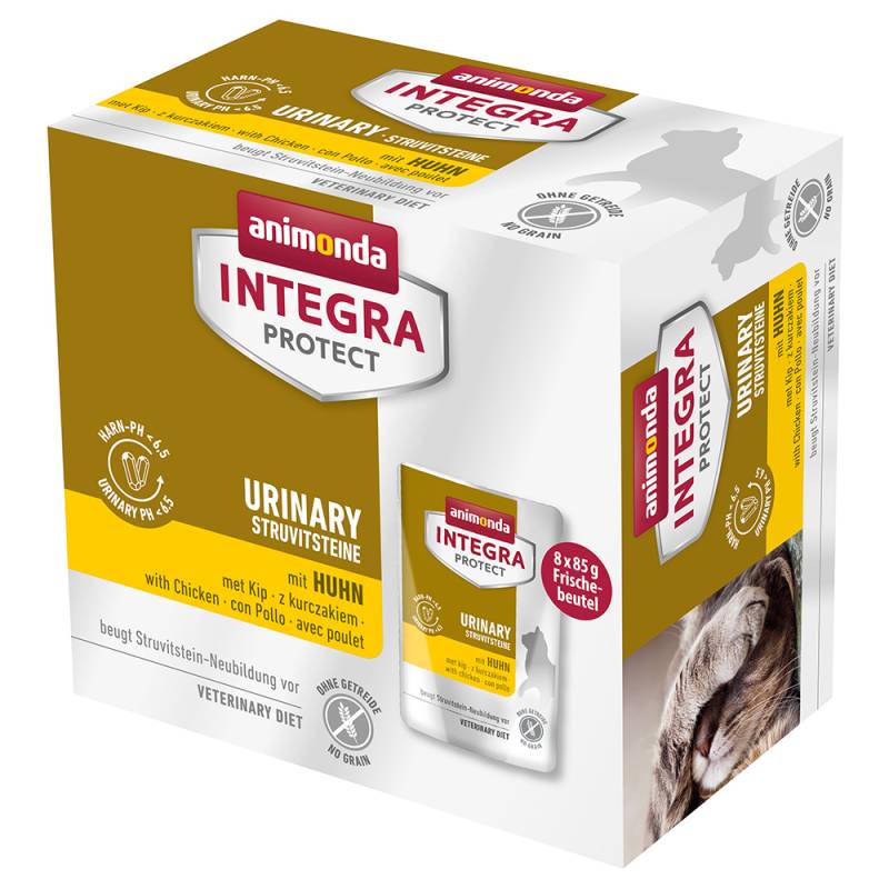 animonda Integra Protect Adult Urinary Struvitstein 8 x 85 g - mit Huhn von Animonda Integra
