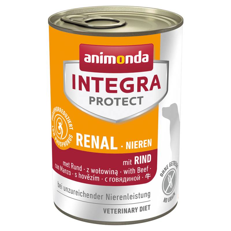 animonda Integra Protect Niere Dose -  Sparpaket: 12 x 400 g Rind von Animonda Integra