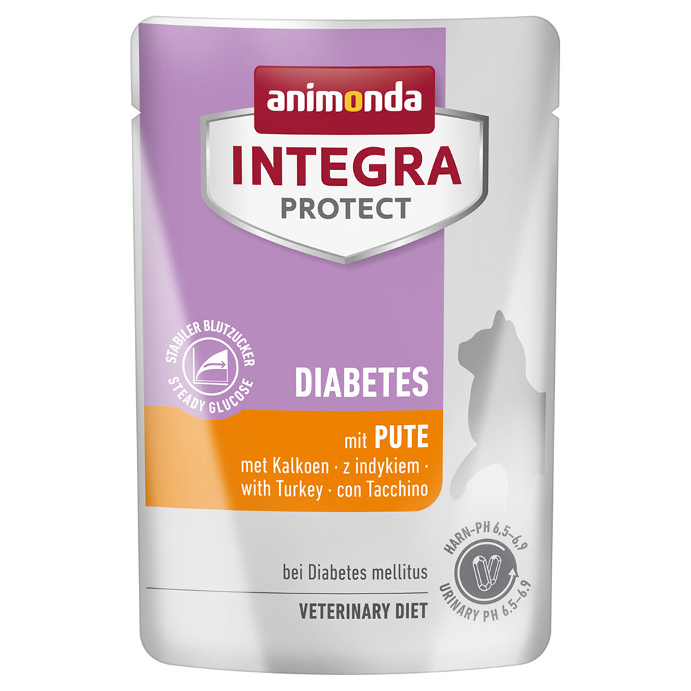 Sparpaket animonda Integra Protect Adult Diabetes 48 x 85 g - Pute von Animonda Integra