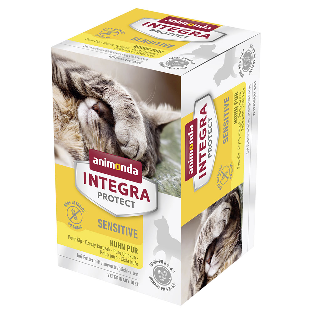 Sparpaket animonda Integra Protect Adult Sensitive 24 x 100 g Schale - Mixpaket (4 Sorten) von Animonda Integra