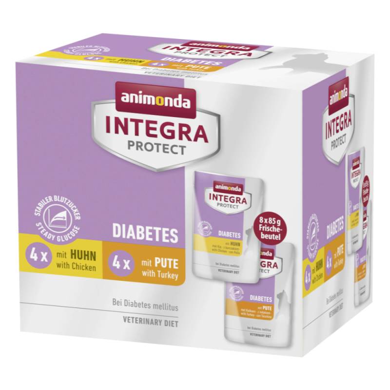 Sparpaket animonda Integra Protect Adult Diabetes 48 x 85 g - Mixpack (Huhn & Pute) von Animonda Integra