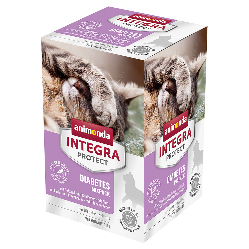 Sparpaket animonda Integra Protect Adult Diabetes Schale 24 x 100 g - Mixpaket 1 (6 Sorten) von Animonda Integra