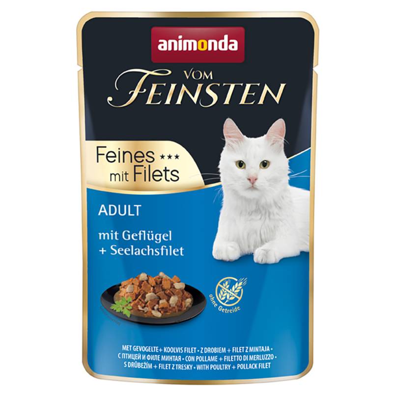 animonda Vom Feinsten Adult 18 x 85 g - mit Geflügel & Seelachsfilet von Animonda Vom Feinsten