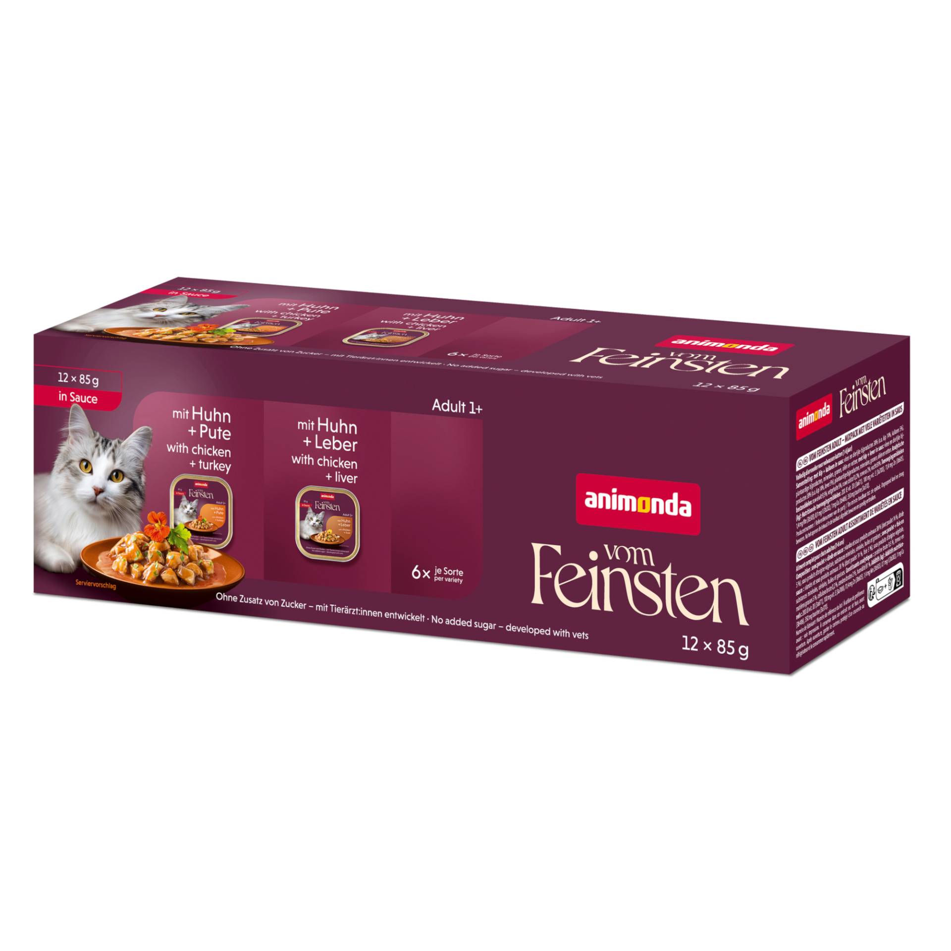 Animonda Vom Feinsten Adult in Soße 12 x 85 g - Mixpaket (2 Sorten) von Animonda Vom Feinsten