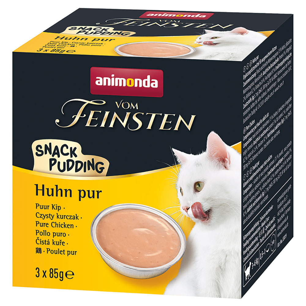 Animonda Vom Feinsten Katze Snack-Pudding - Huhn pur (3 x 85 g) von Animonda Vom Feinsten