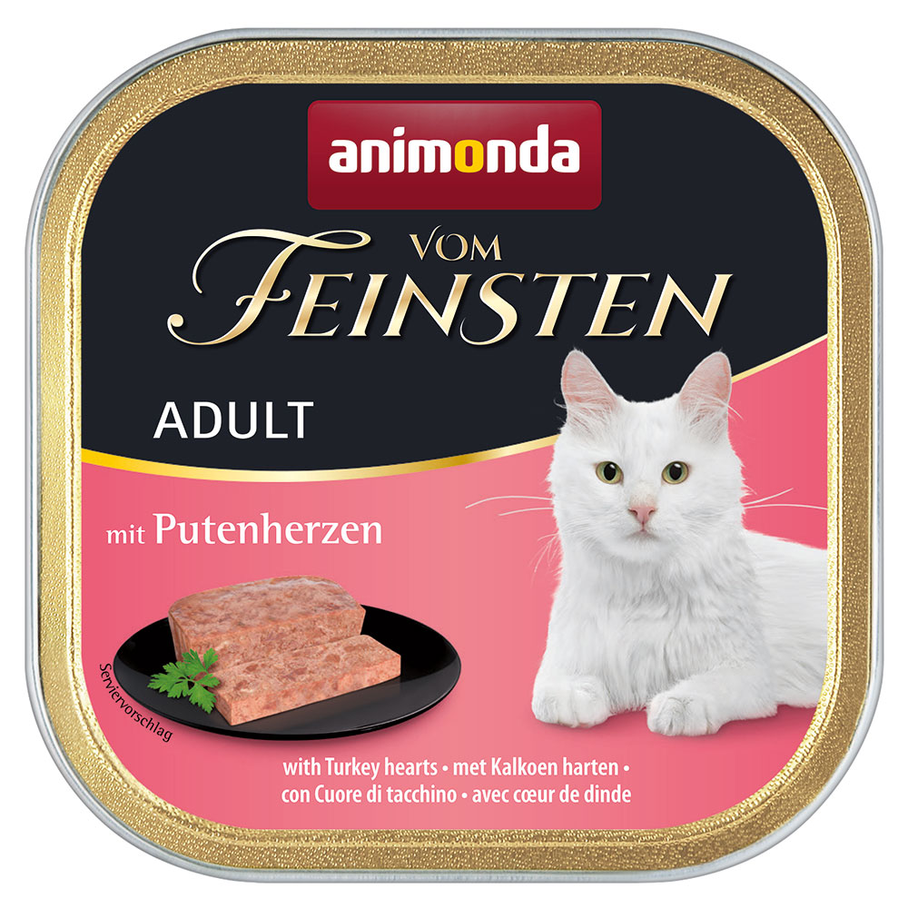 animonda vom Feinsten Adult 6 x 100 g - Putenherzen von Animonda Vom Feinsten