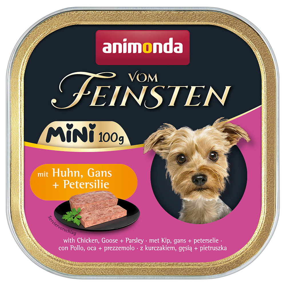 animonda vom Feinsten Adult Mini 32 x 100 g - mit Huhn, Gans + Petersilie von Animonda Vom Feinsten