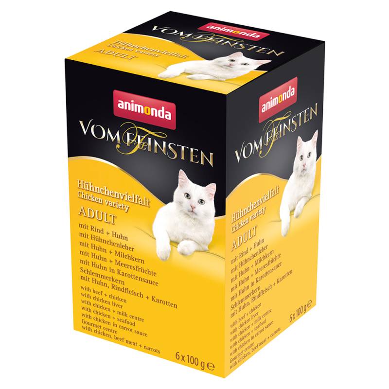 animonda vom Feinsten Adult Mixpaket 6 x 100 g - Hühnchenvielfalt (6 Sorten) von Animonda Vom Feinsten