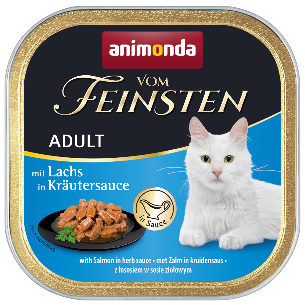 animonda vom Feinsten Adult NoGrain in Sauce 6 x 100 g - Lachs in Kräutersauce von Animonda Vom Feinsten