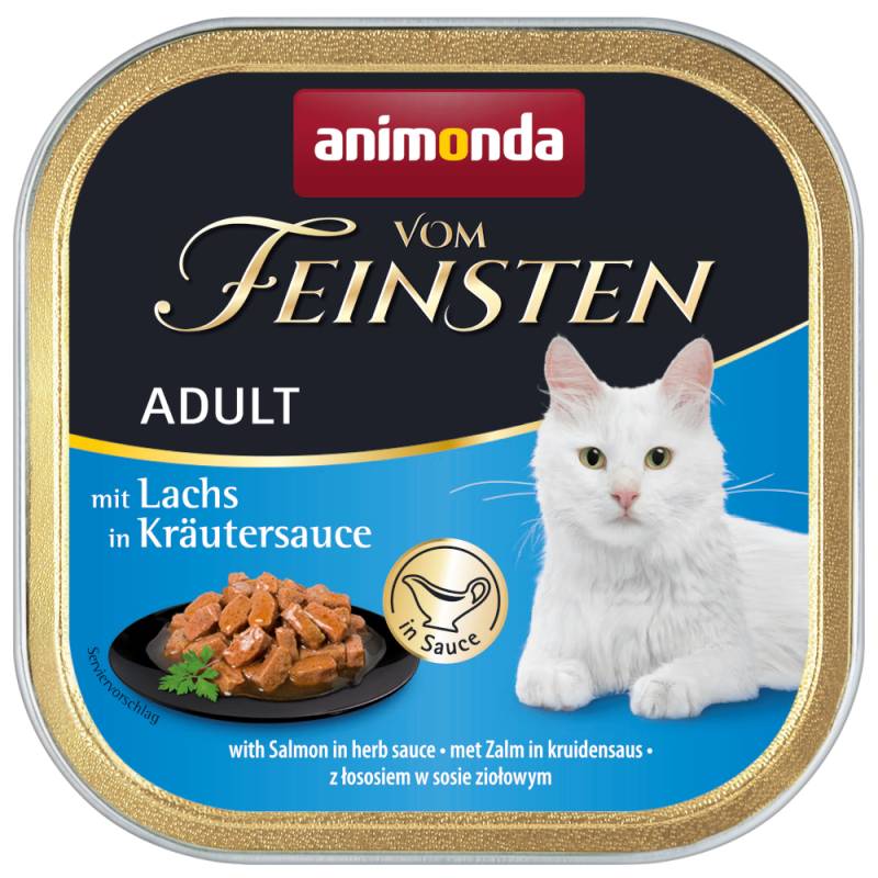 Megapack animonda vom Feinsten Adult NoGrain in Sauce 36 x 100 g - Lachs in Kräutersauce von Animonda Vom Feinsten