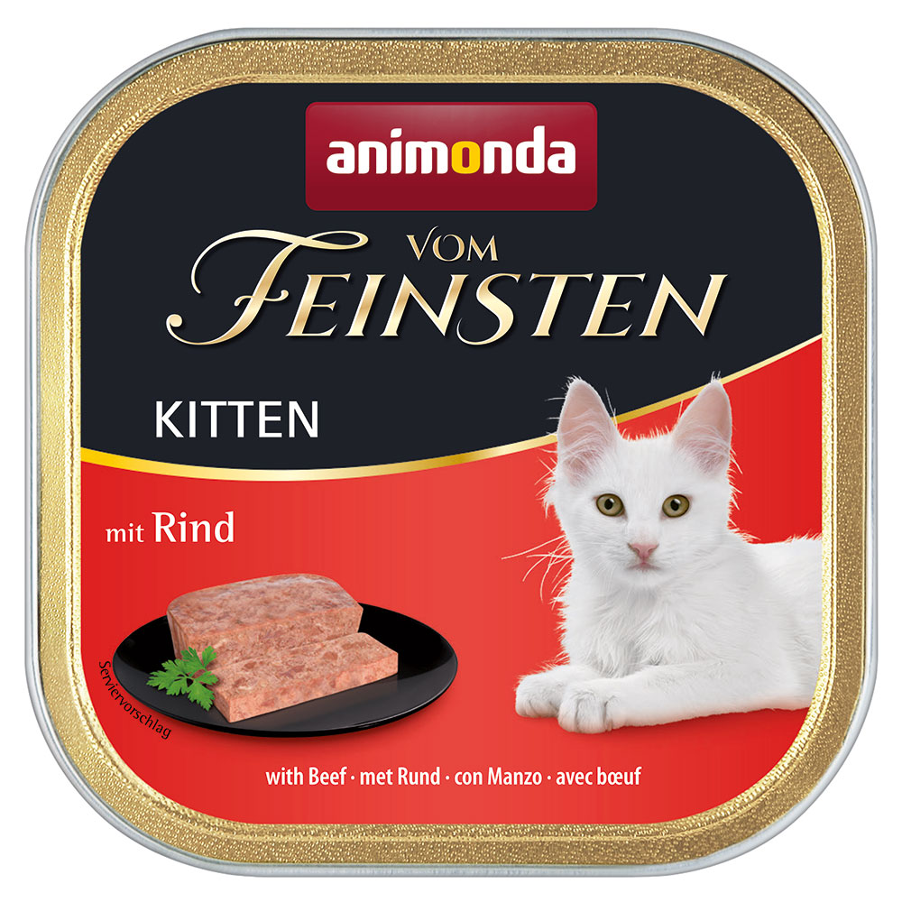 animonda vom Feinsten Kitten 6 x 100 g - mit Rind von Animonda Vom Feinsten