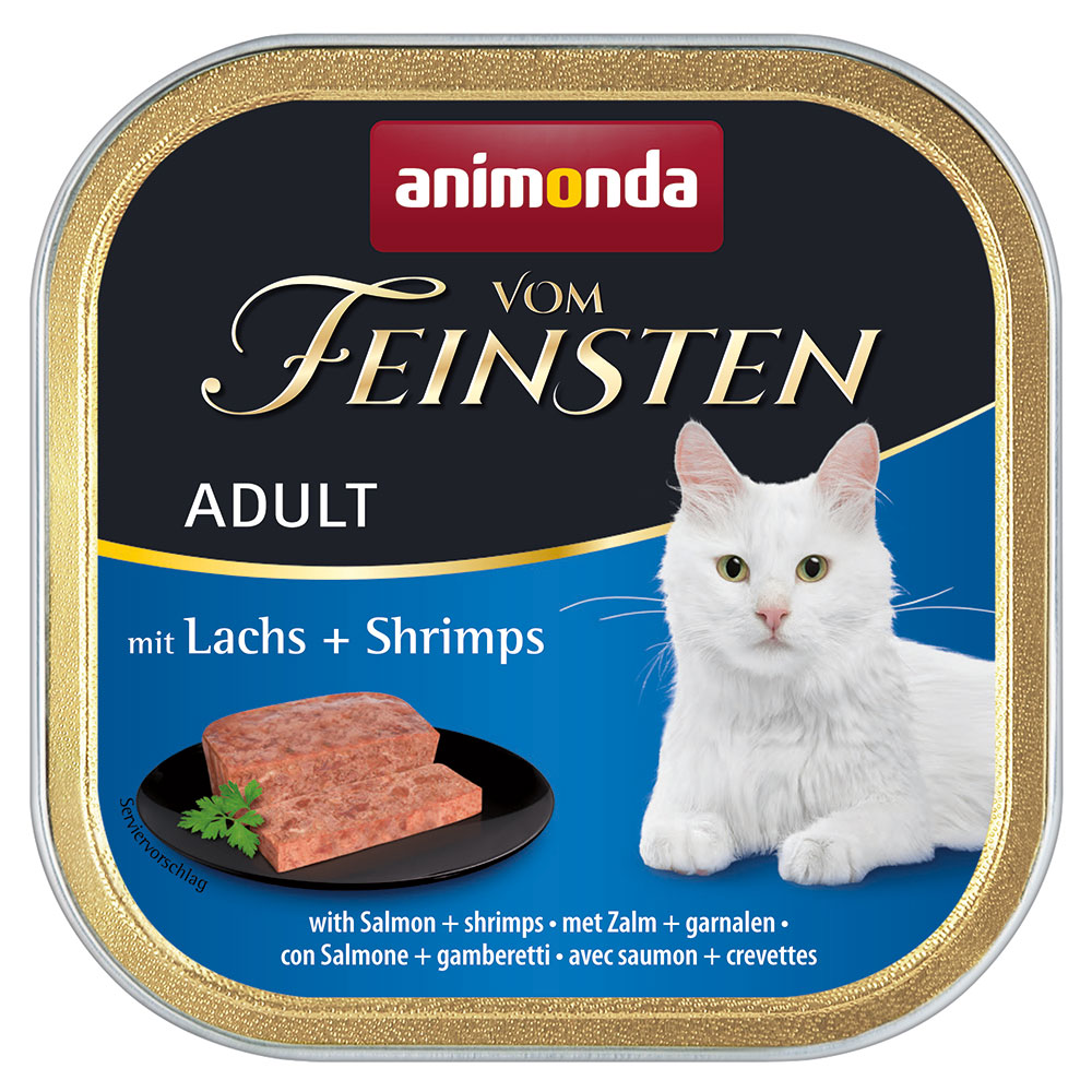 Megapack animonda vom Feinsten Adult 64 x 100 g - Lachs & Shrimps Megapack animonda vom Feinsten Adult 64 x 100 g - Lachs & Shrimps von Animonda Vom Feinsten