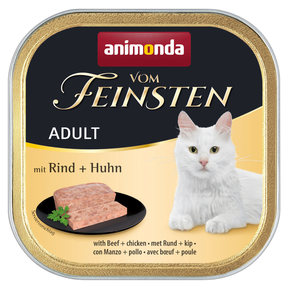 Megapack animonda vom Feinsten Adult 64 x 100 g - mit Rind & Huhn Megapack animonda vom Feinsten Adult 64 x 100 g - mit Rind & Huhn von Animonda Vom Feinsten