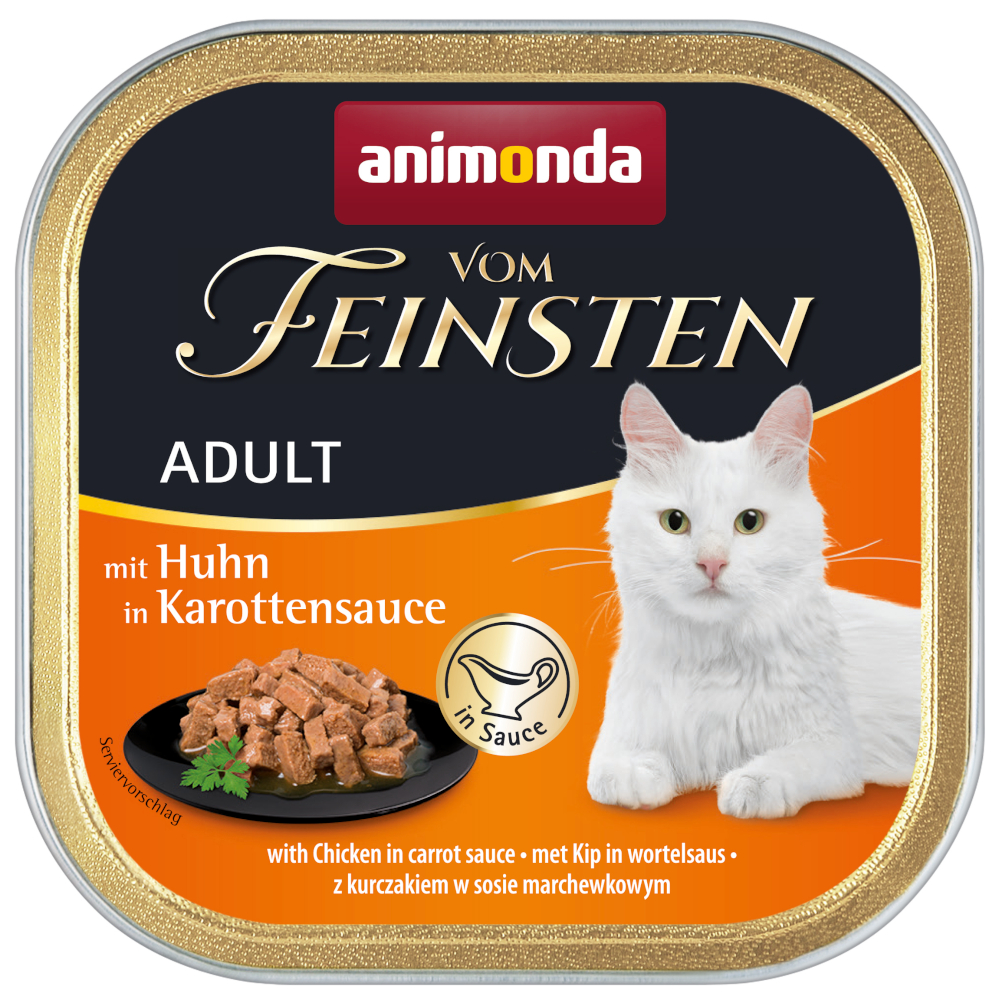 Megapack animonda vom Feinsten Adult NoGrain in Sauce 36 x 100 g - Huhn in Karottensauce von Animonda Vom Feinsten