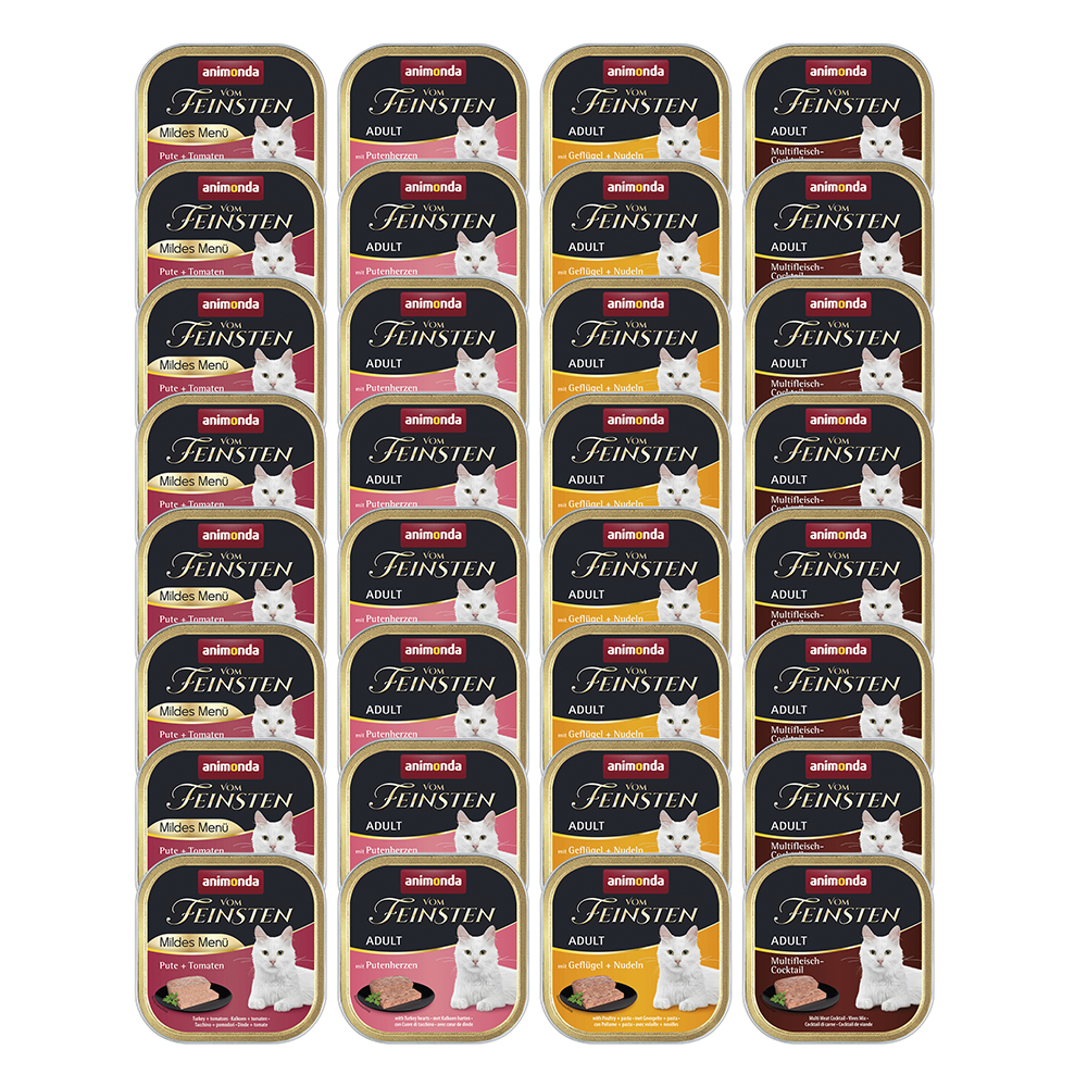 Mixpaket Animonda Vom Feinsten 32 x 100 g - Fleisch Vielfalt mit Geflügel (4 Sorten) von Animonda Vom Feinsten
