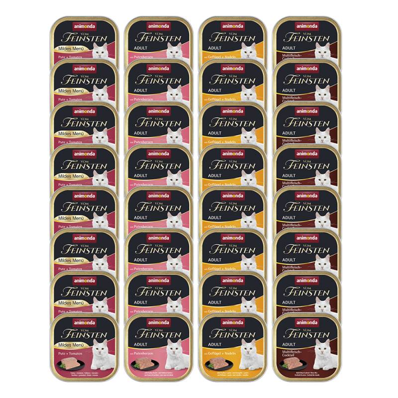 Mixpaket animonda Vom Feinsten 32 x 100 g - Fleisch Vielfalt mit Geflügel (4 Sorten) von Animonda Vom Feinsten