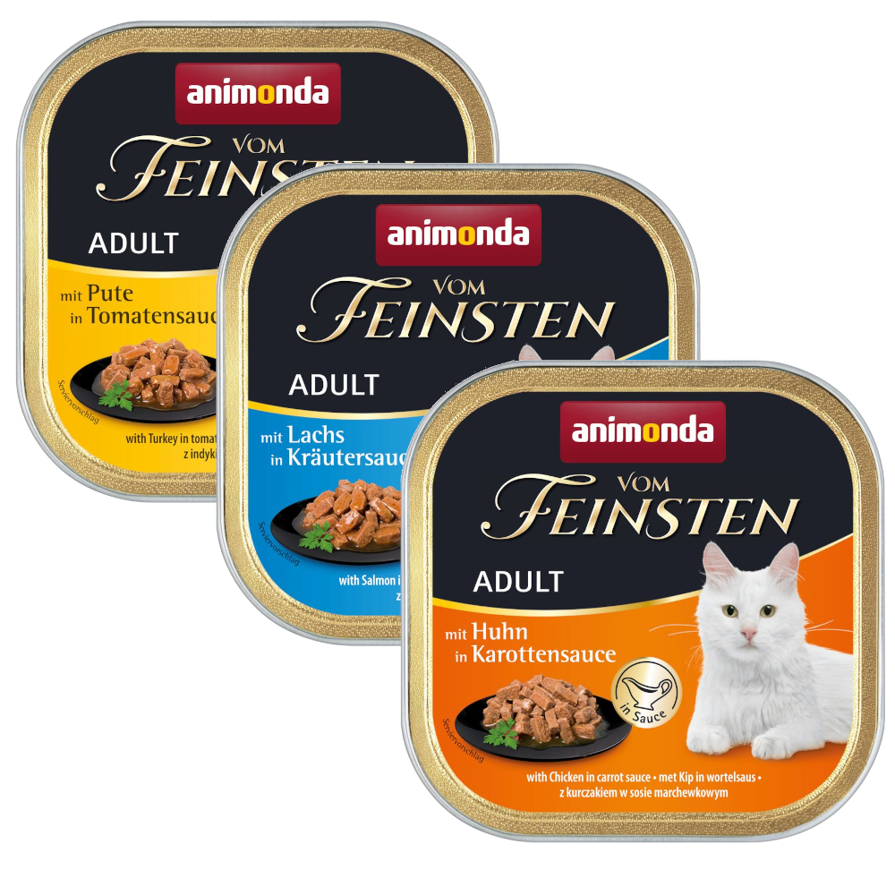 Mixpaket animonda Vom Feinsten 32 x 100 g - NoGrain in Sauce (3 Sorten) von Animonda Vom Feinsten