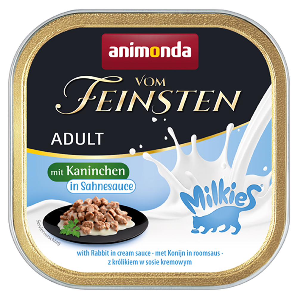 Sparpaket animonda Vom Feinsten Adult Milkies in Sauce 32 x 100 g - Kaninchen in Sahnesauce Sparpaket animonda Vom Feinsten Adult Milkies in Sauce 32 x 100 g - Kaninchen in Sahnesauce von Animonda Vom Feinsten