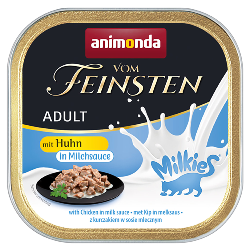 Sparpaket animonda Vom Feinsten Adult Milkies in Sauce 64 x 100 g - Huhn in Milchsauce von Animonda Vom Feinsten